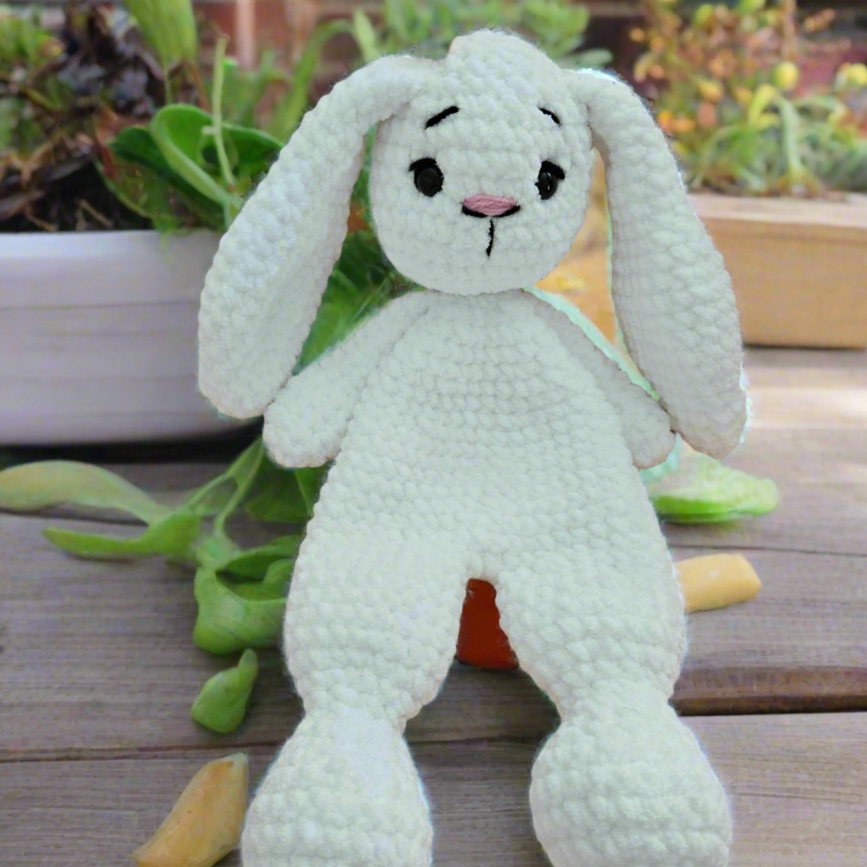 Handmade Crochet Bunny Lovey Perfect Cuddly Gift