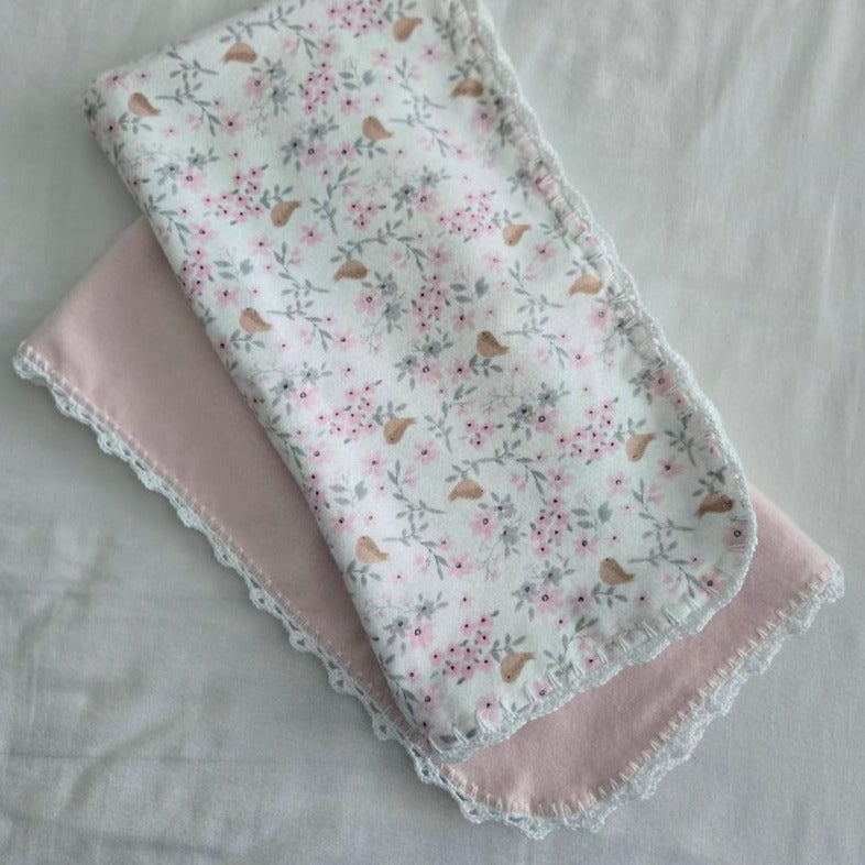 Handmade Crochet Baby Bundle: Blanket, Receiving Blankets & Plush Toy