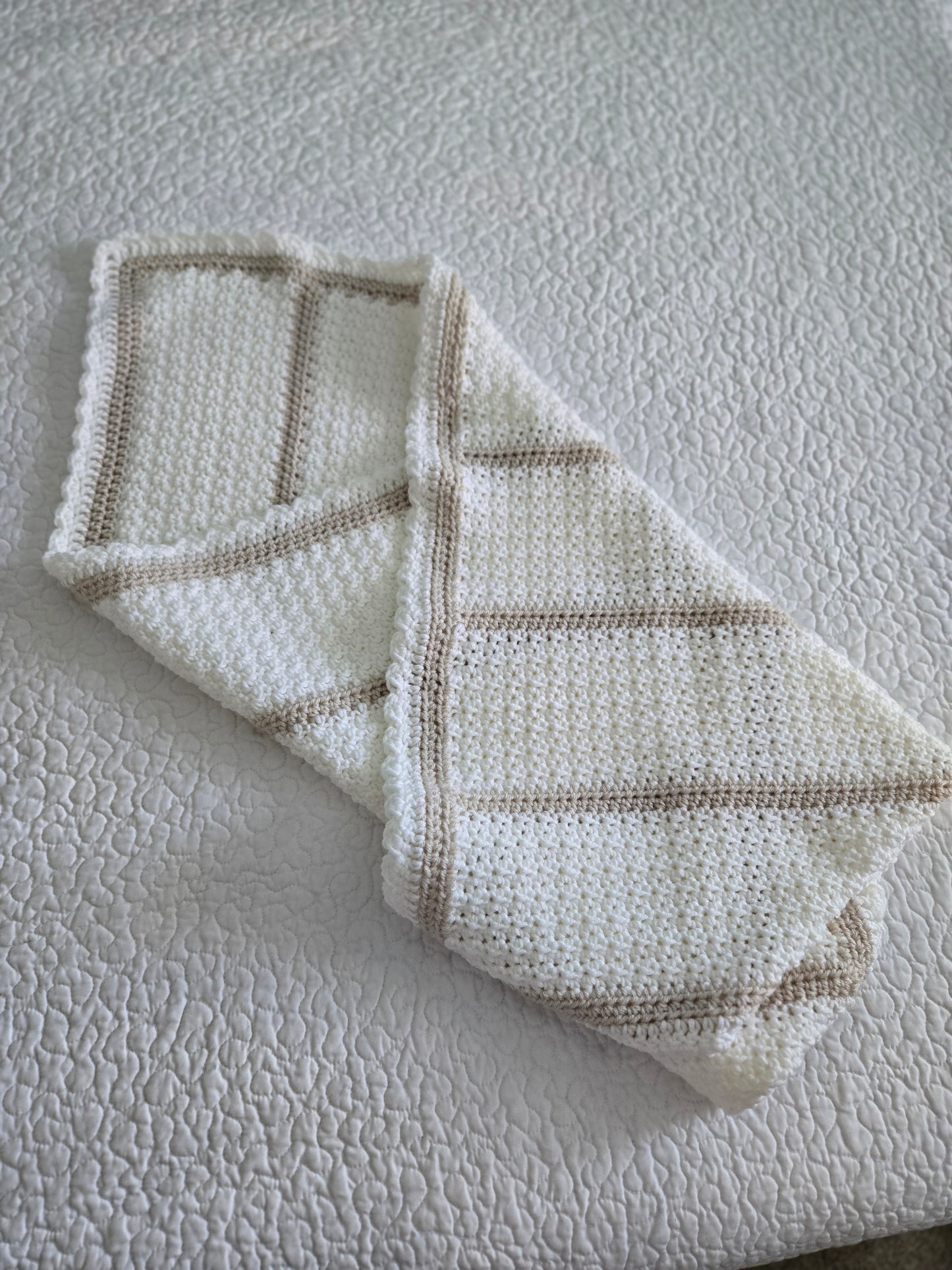 Handmade Warm Neutrals Baby Blanket