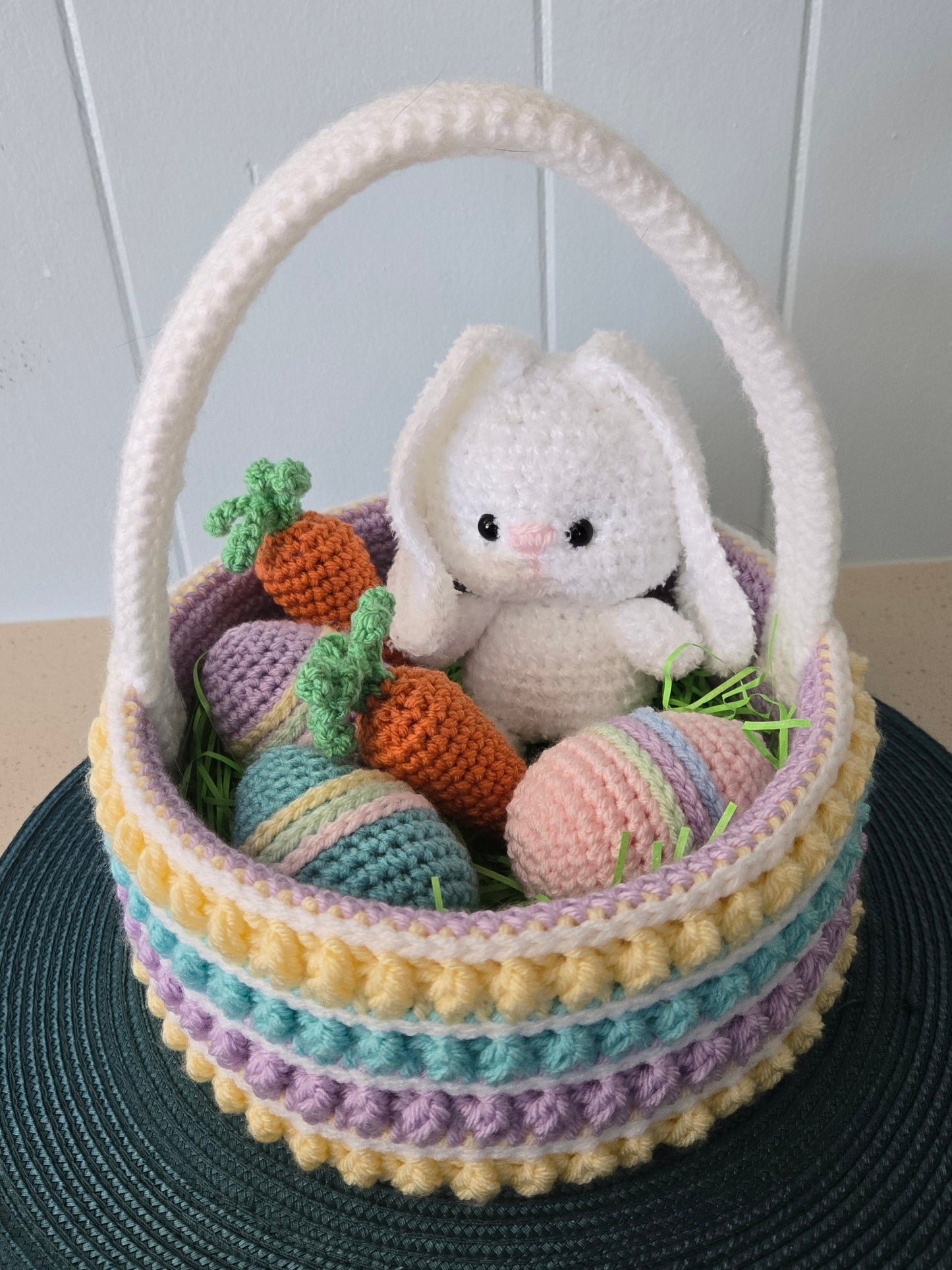 Large Crochet Easter Basket