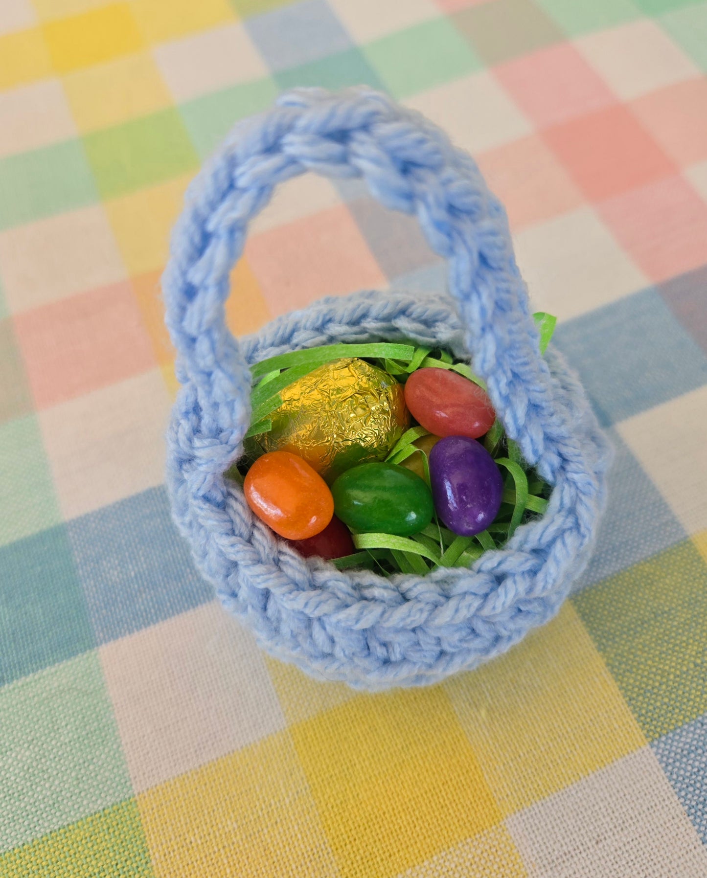 Mini Crochet Decoration Baskets - set of 6