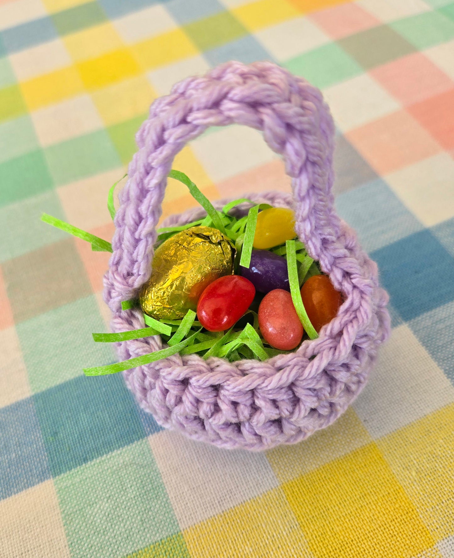 Mini Crochet Decoration Baskets - set of 6