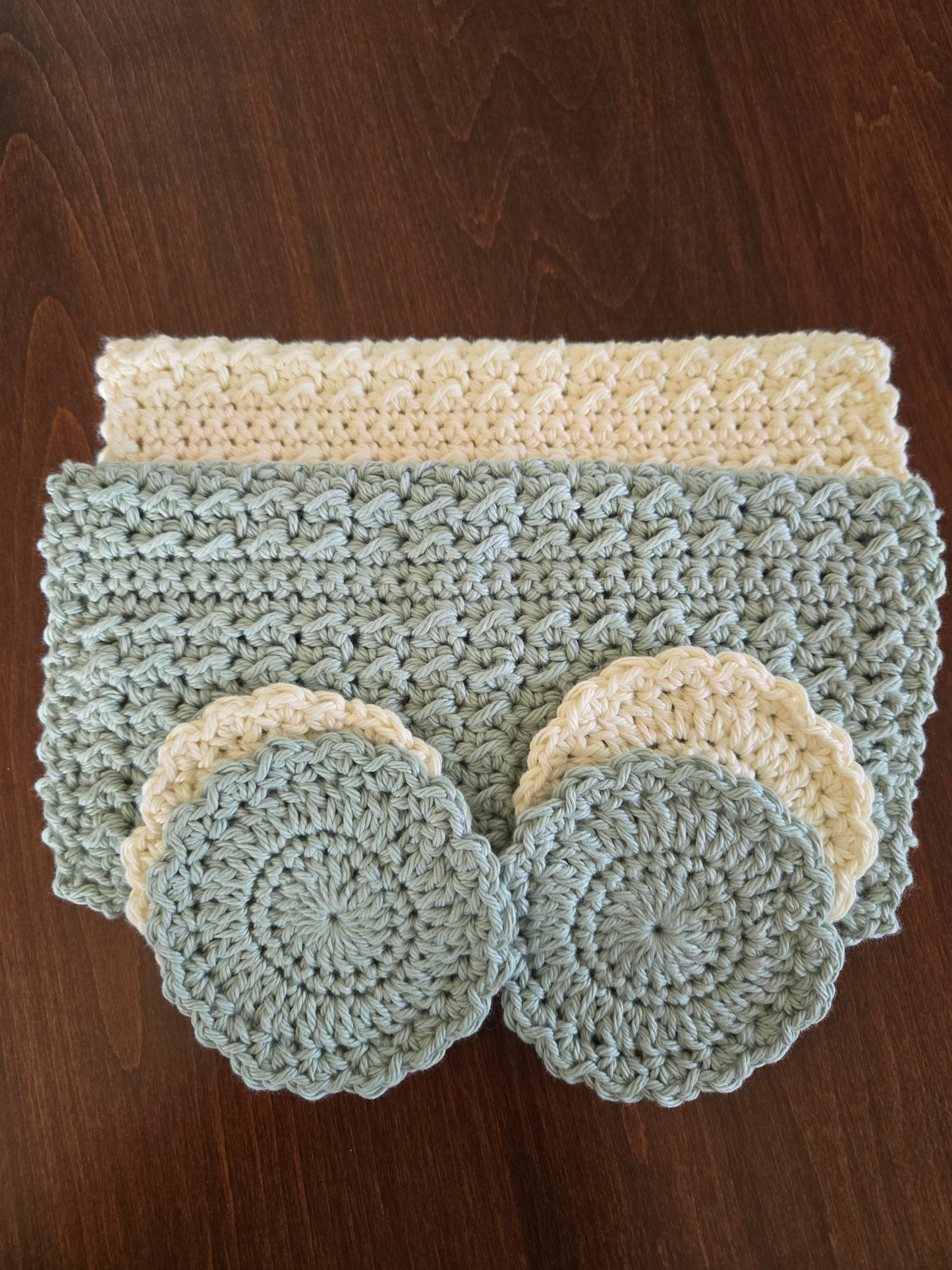 Handmade Green & Cream Spa Box – Holiday Pampering Gift