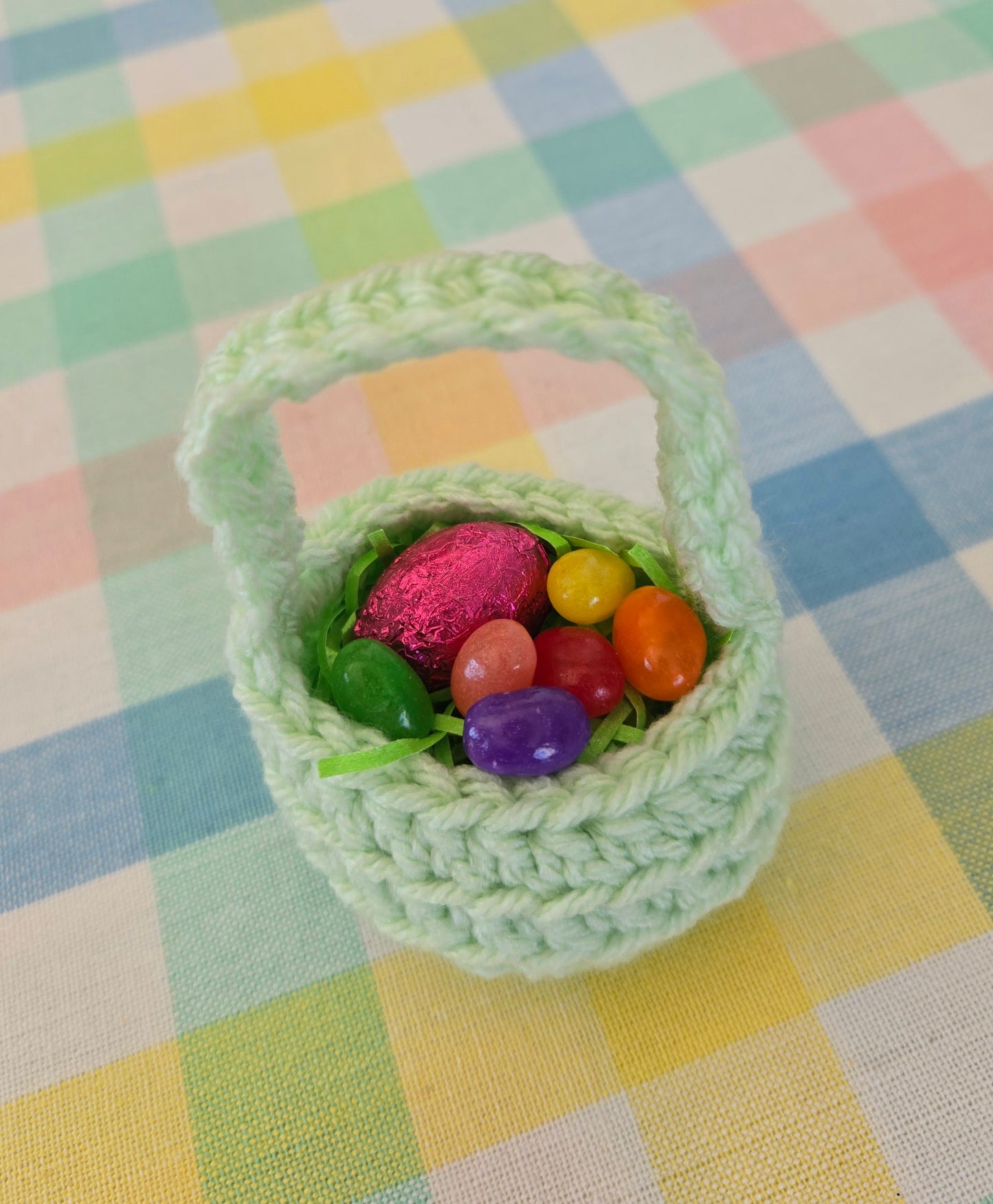 Mini Crochet Decoration Baskets - set of 6
