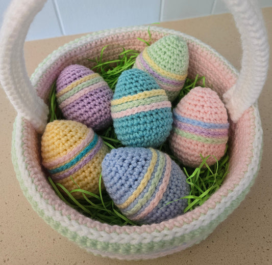 Pastel Crochet Eggs