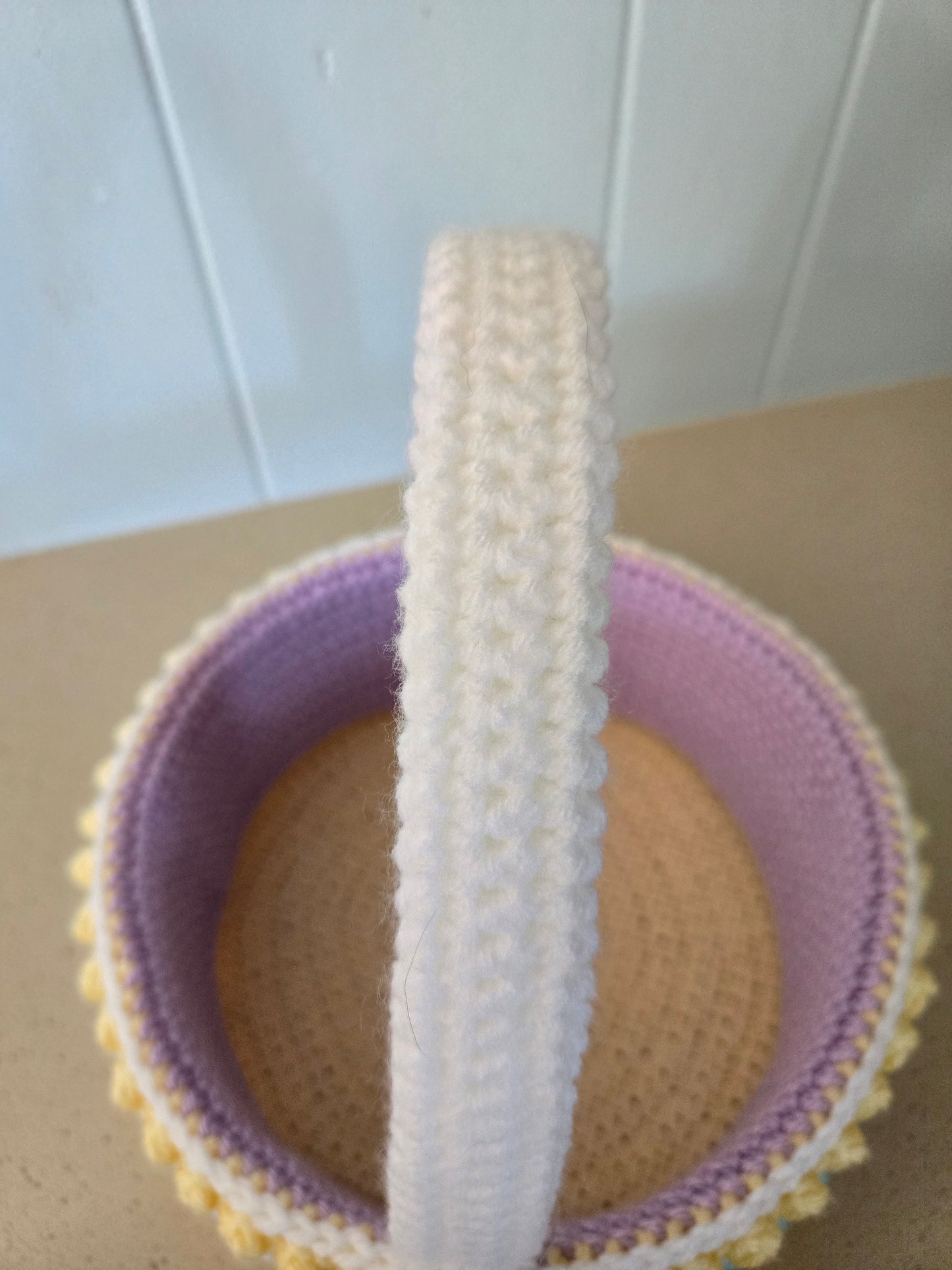 Large Crochet Easter Basket