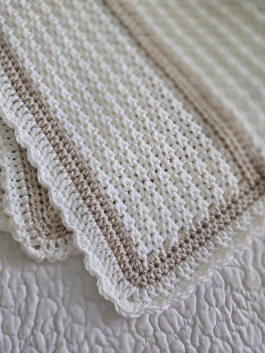 Handmade Warm Neutrals Baby Blanket