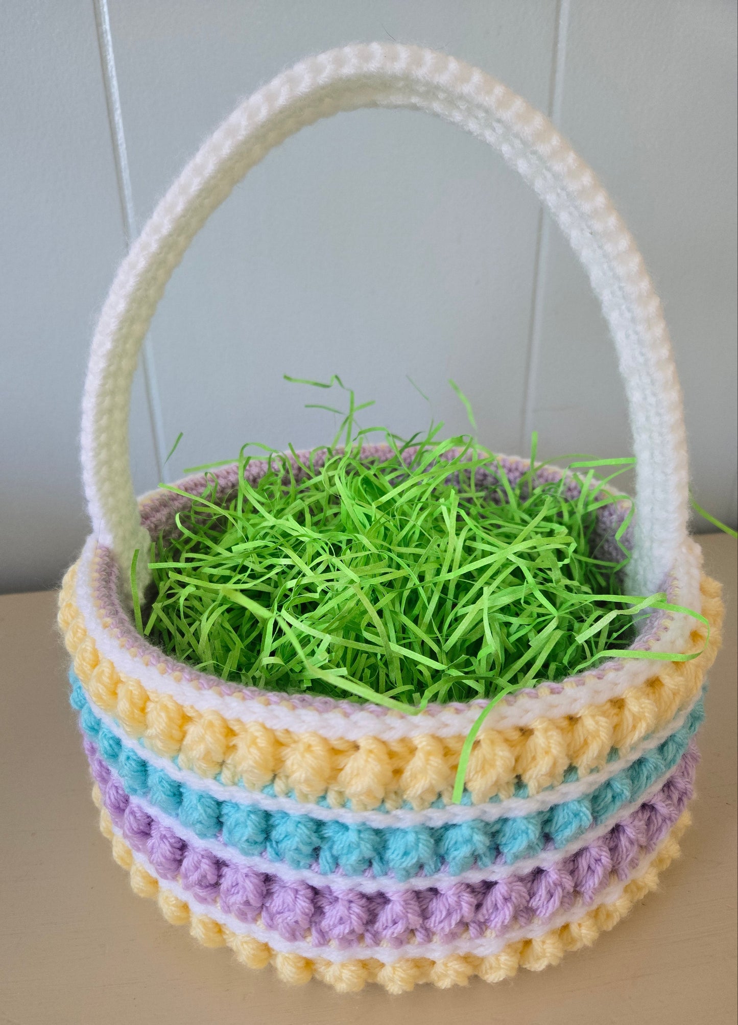 Large Crochet Easter Basket