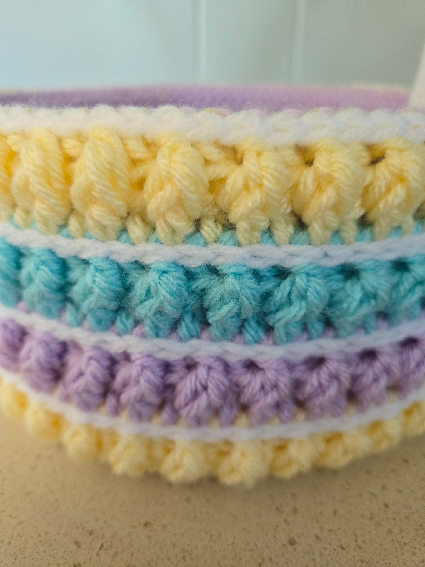 Large Crochet Easter Basket