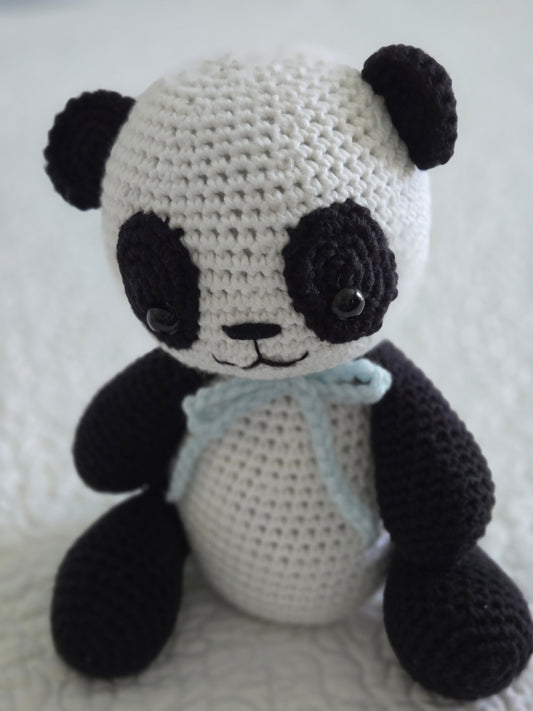 Handmade Crochet Panda Bear Plush | Cute Baby Gift