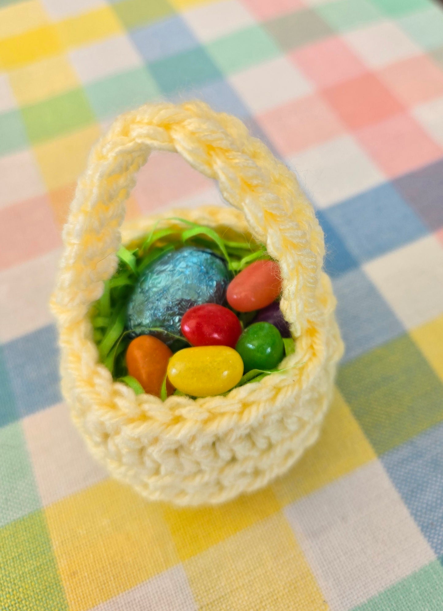 Mini Crochet Decoration Baskets - set of 6