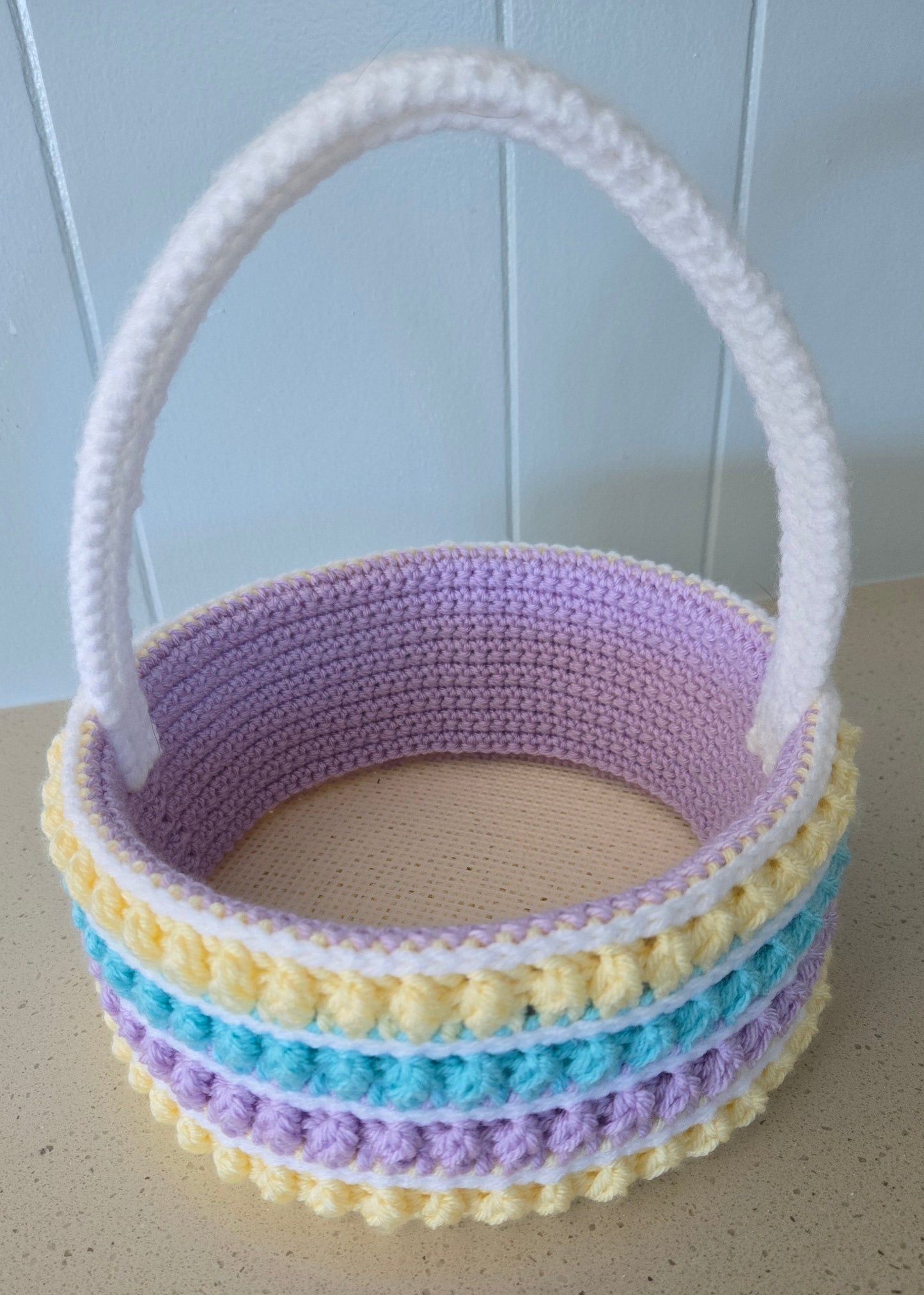 Large Crochet Easter Basket
