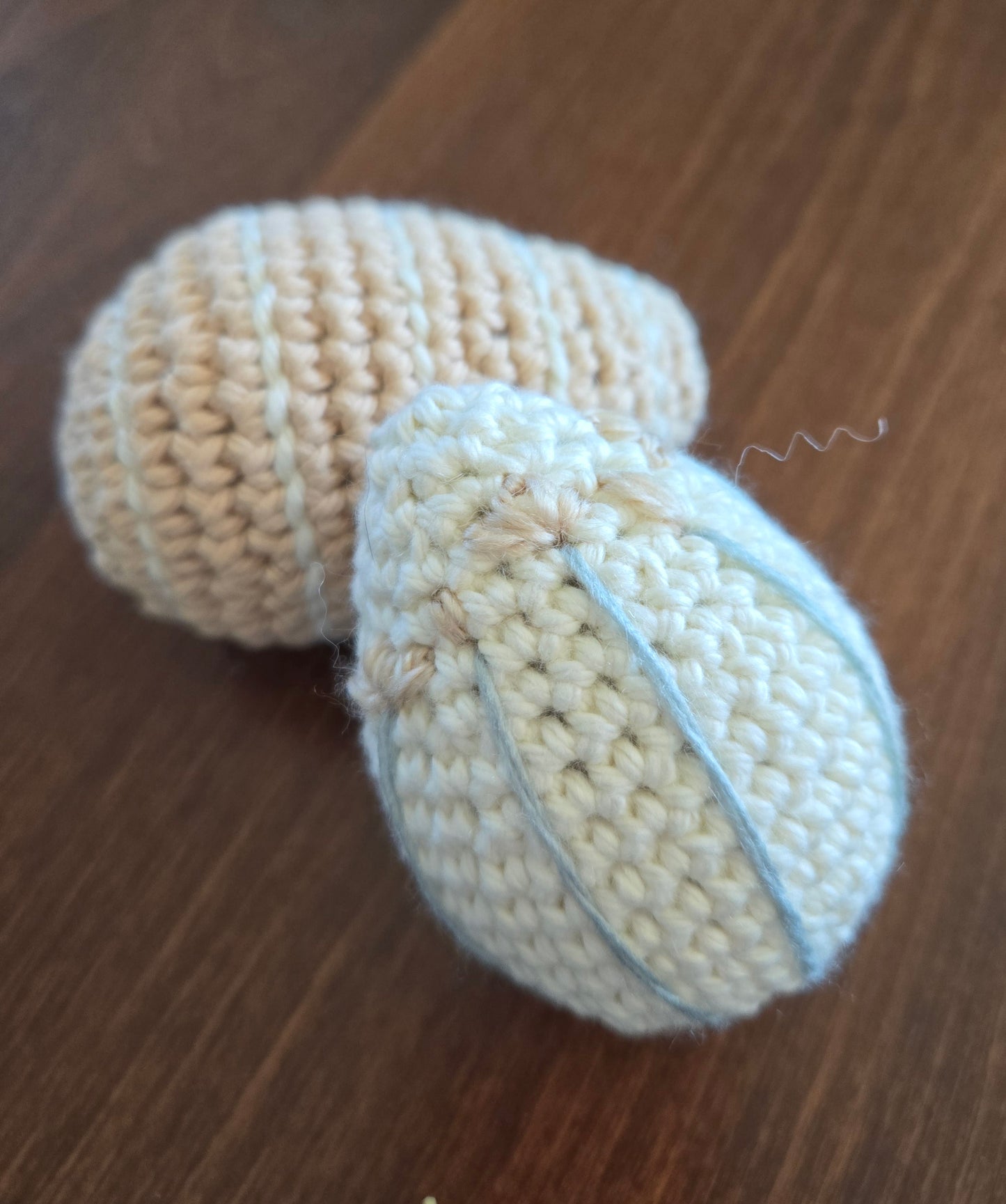 Crochet Neutral Spring Egg Decor