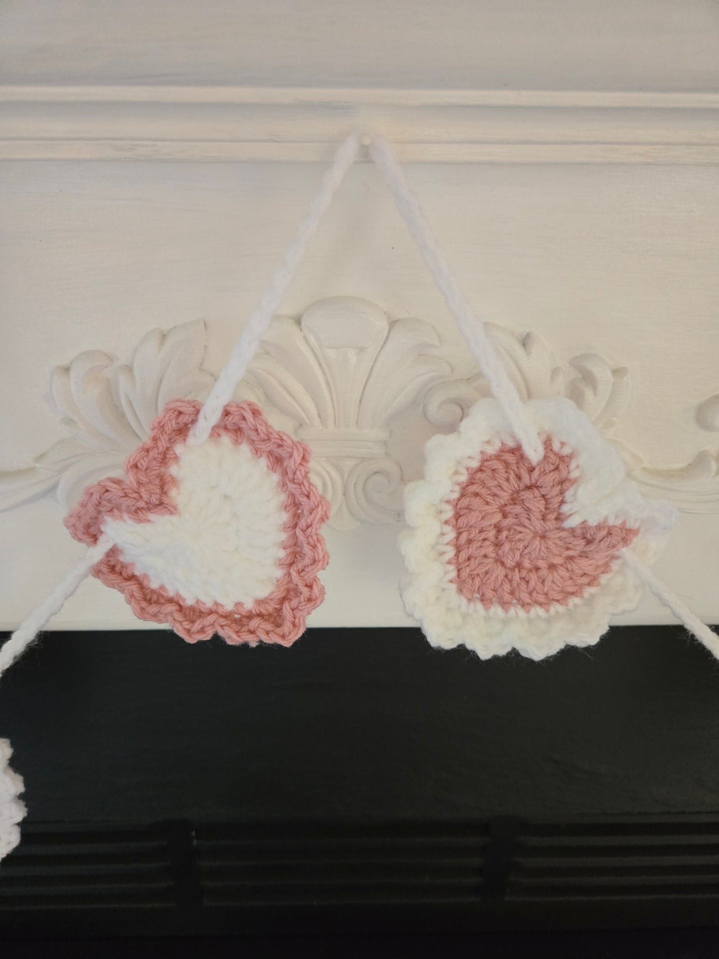 Crochet Heart Garland