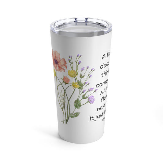 Blossoms of Wisdom Floral Tumbler