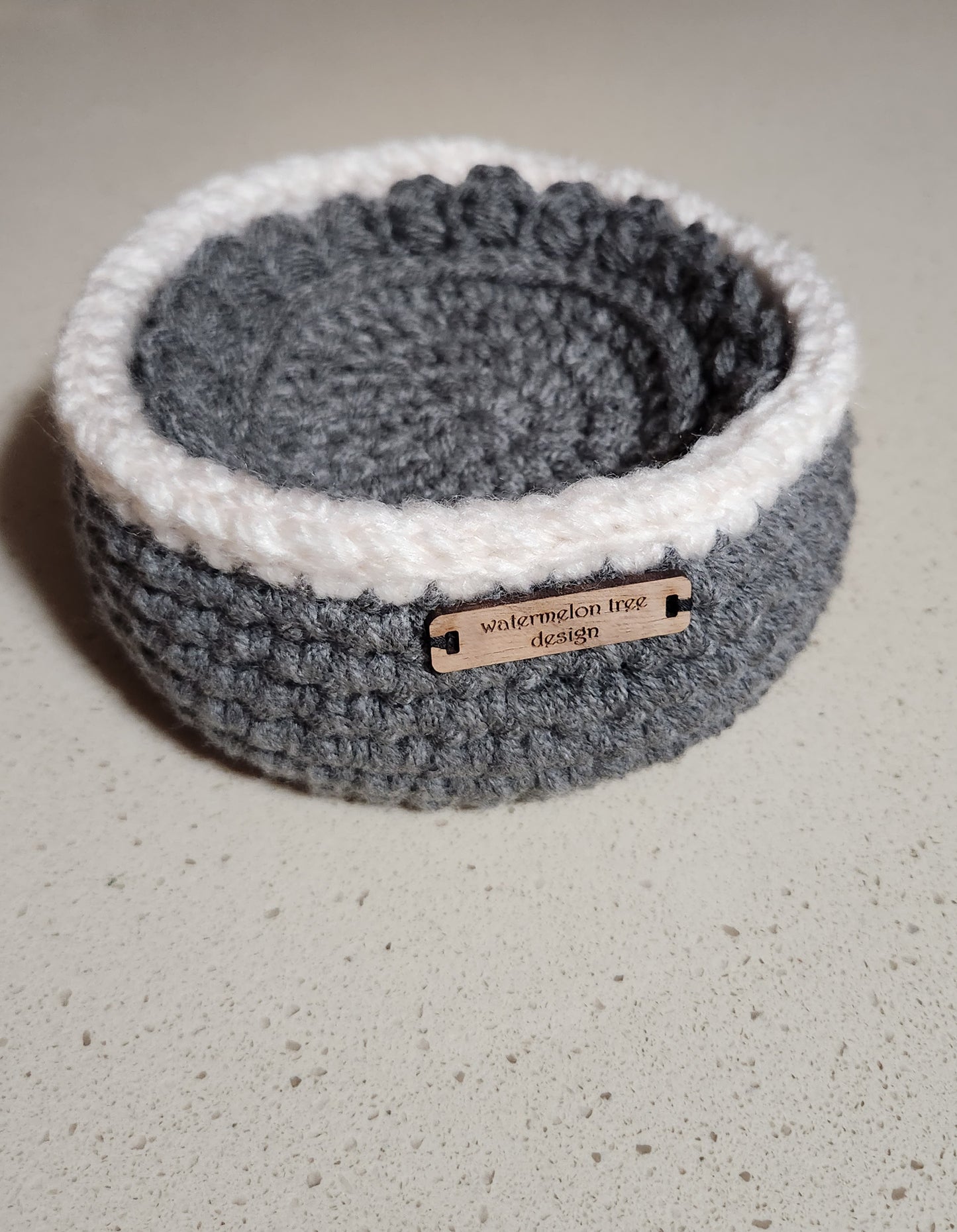 Crochet Coaster Set with Holder