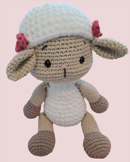 Handmade Crochet Lamb Plushie - Perfect Cuddly Gift