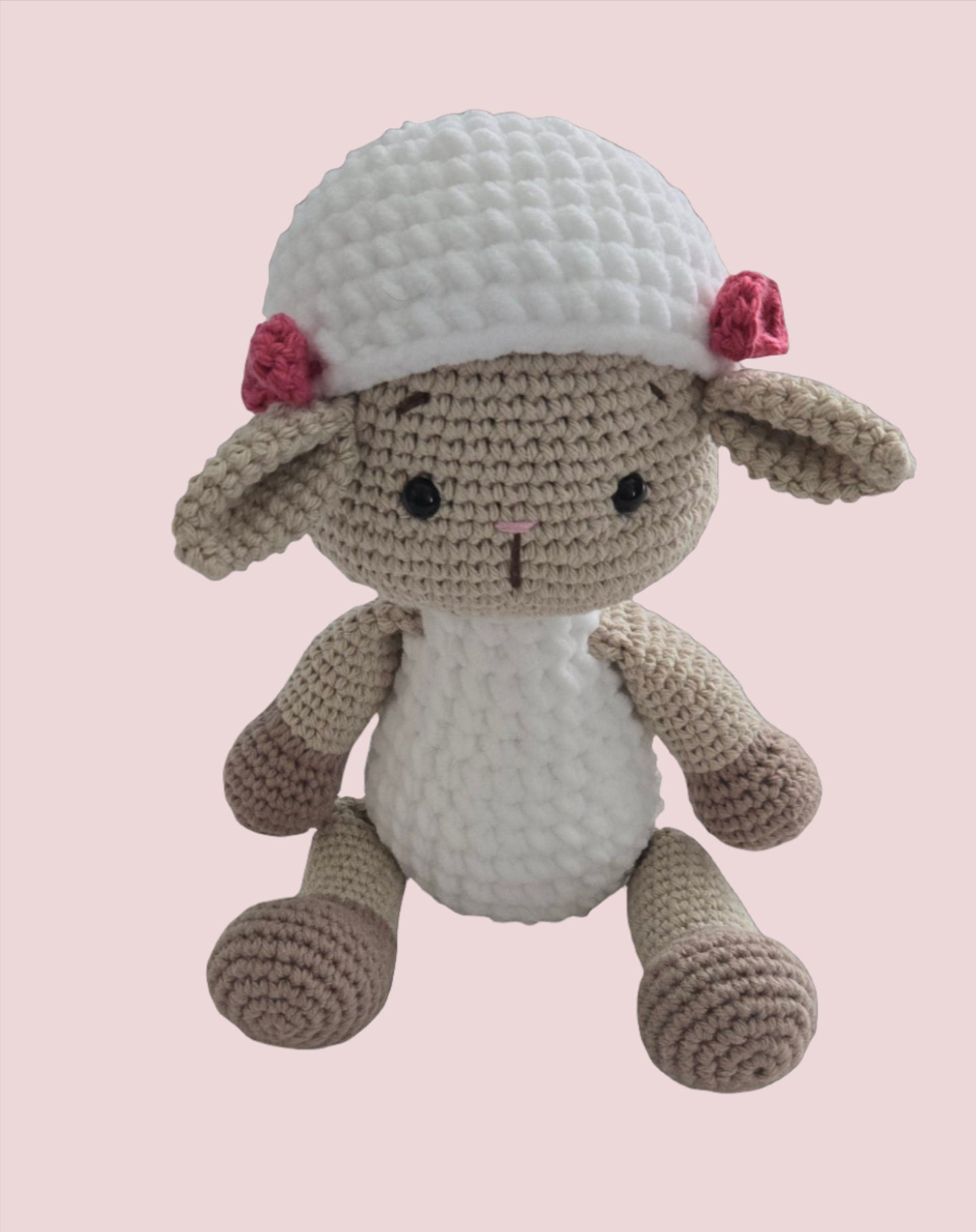 Handmade Crochet Lamb Plushie - Perfect Cuddly Gift