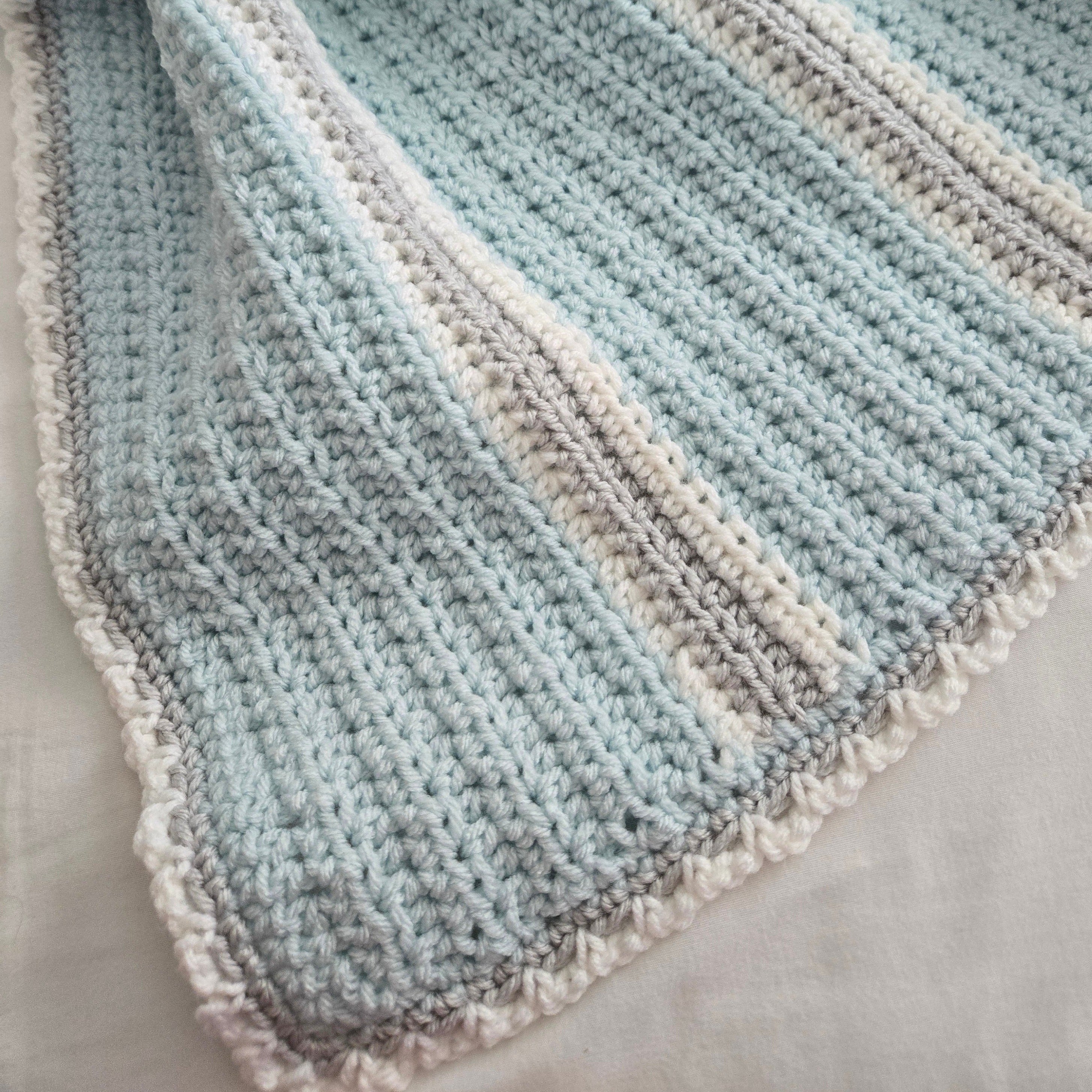 Handcrafted crochet baby popular blanket