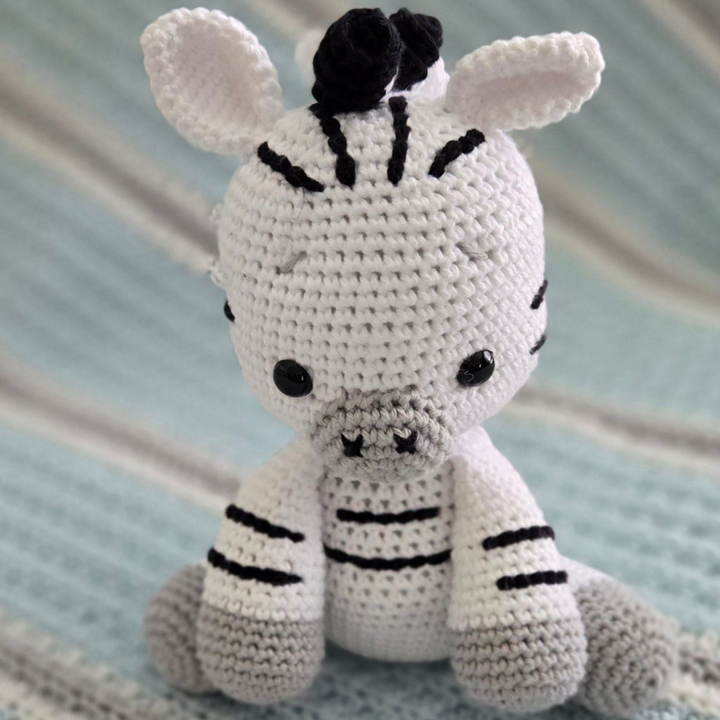 Handmade Crochet Zebra Plushie - Unique and Adorable Gift