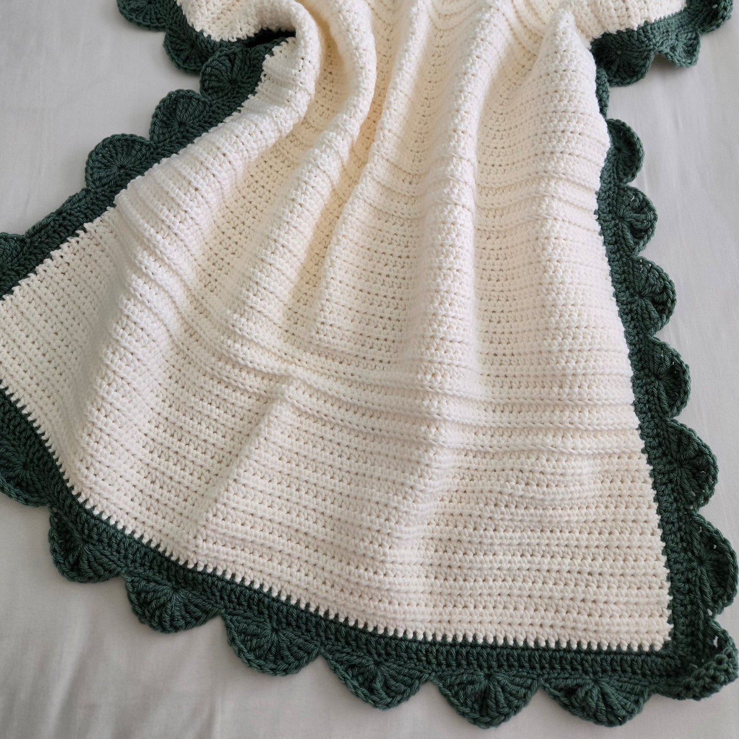 Handcrafted Crochet Baby Blanket - Heirloom Gift for Newborns