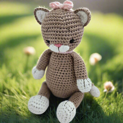 Handmade Crochet Amigurumi Plush Cat