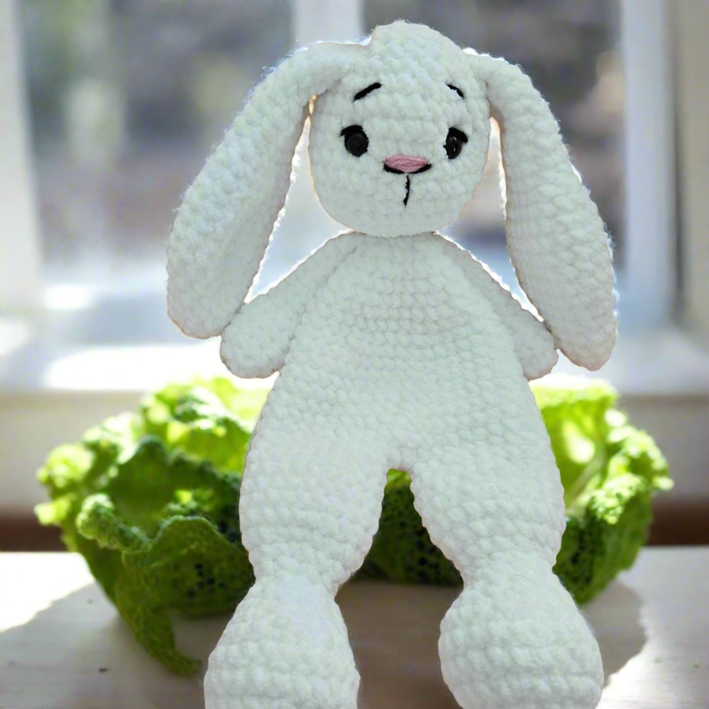 Handmade Crochet Bunny Lovey - Perfect Cuddly Gift