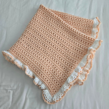 Handmade Crochet Baby Bundle: Blanket, Receiving Blankets & Plush Toy