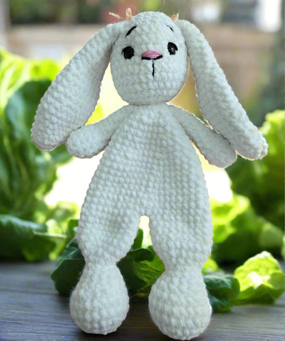 Handmade Crochet Bunny Lovey - Perfect Cuddly Gift