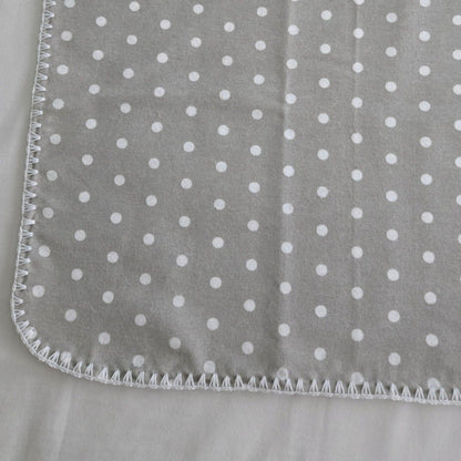 Soft Cotton Flannel Receiving Blankets with Handmade Crochet Edging