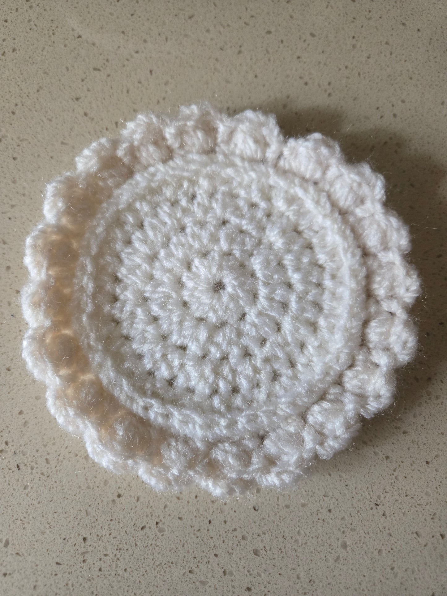 Crochet Coaster Set with Holder