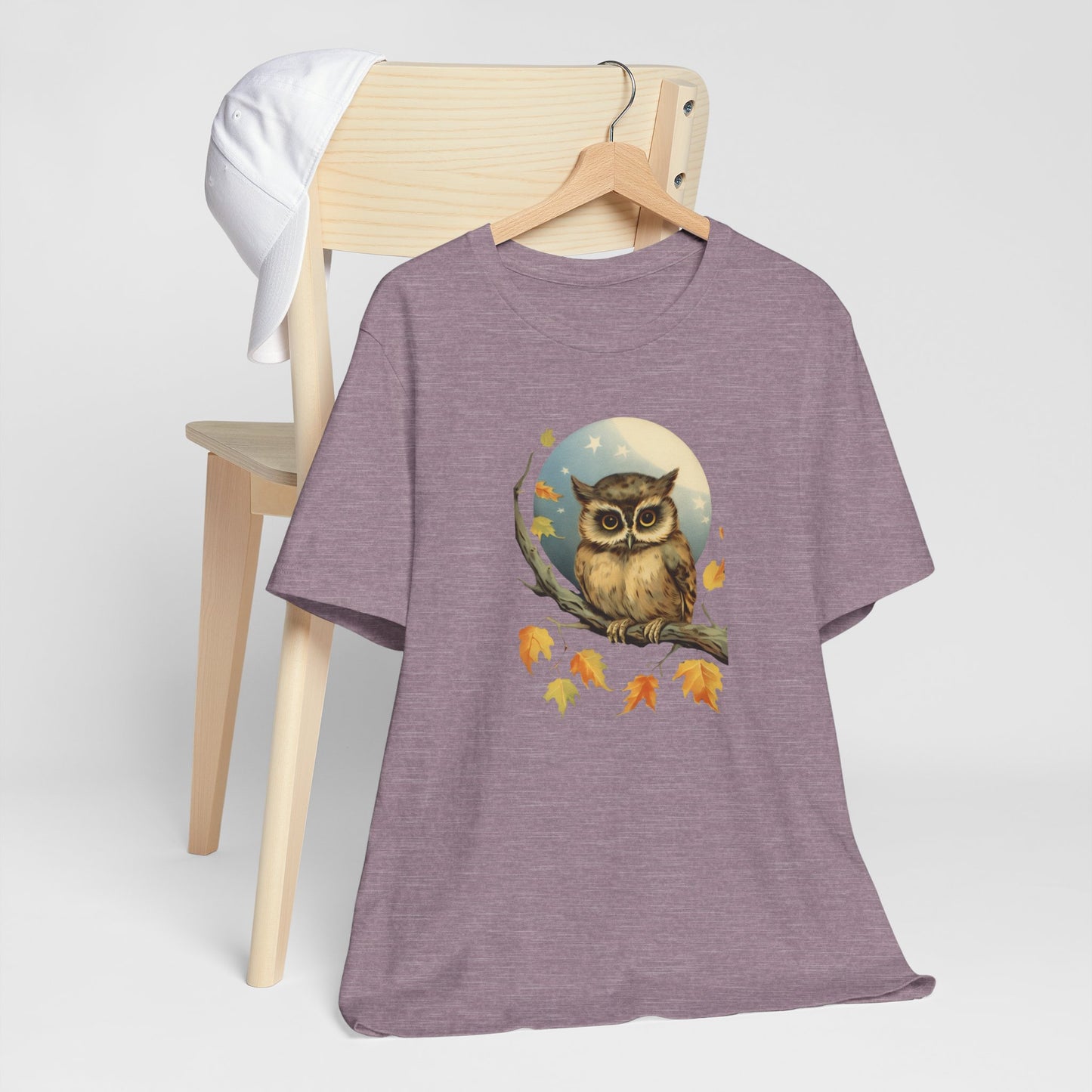 Owl Tree Tee - Autumn Vibes Unisex Jersey Short Sleeve