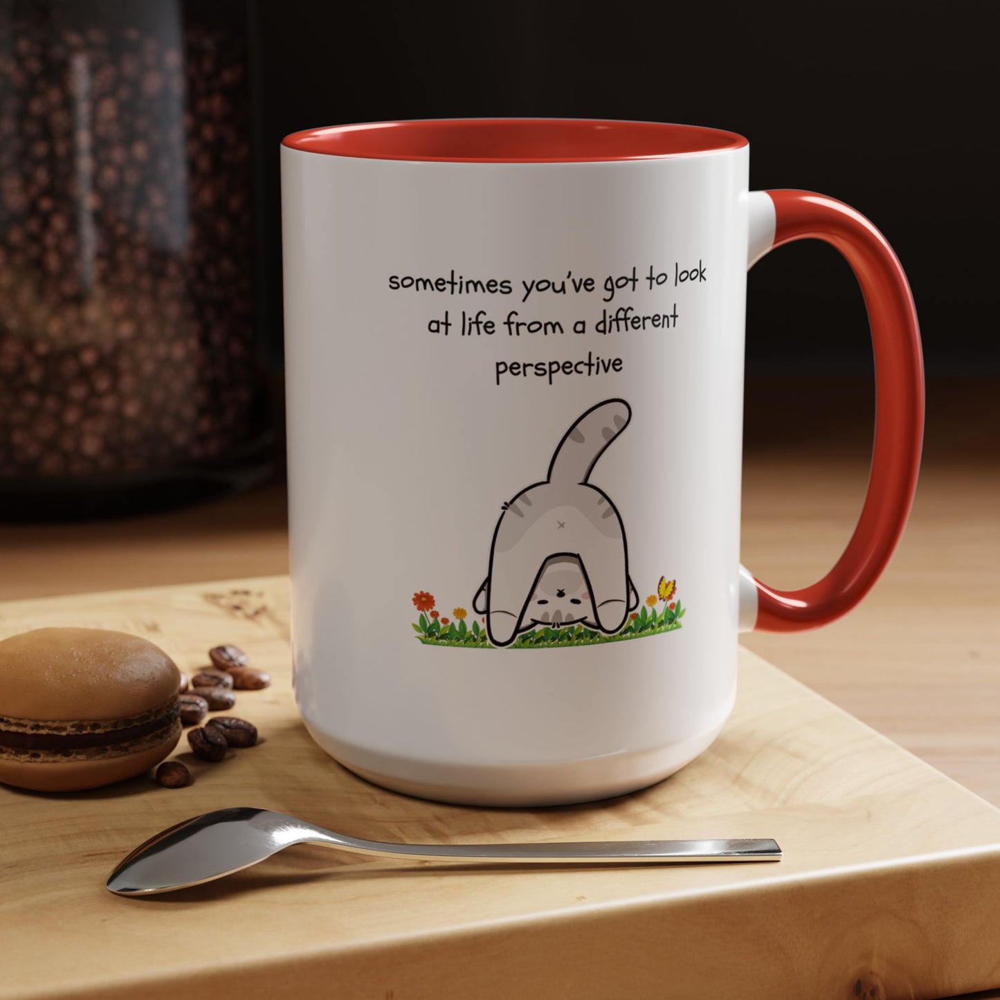 Different Perspective Accent Coffee Mug