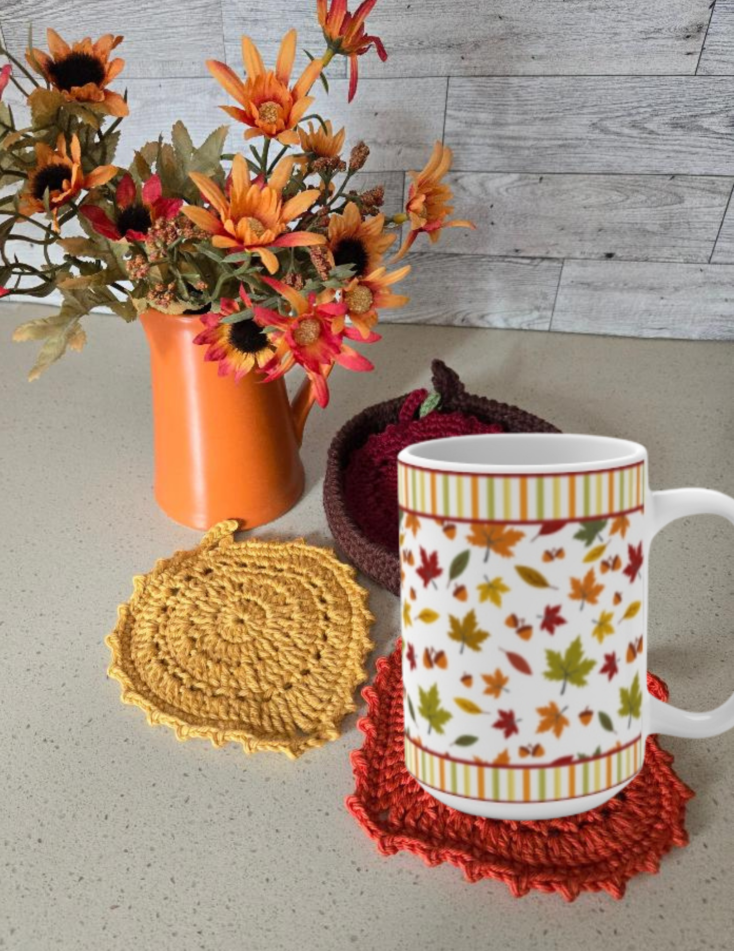 15 oz Fall Coffee Mug – Cozy Autumn Vibes Ceramic Mug