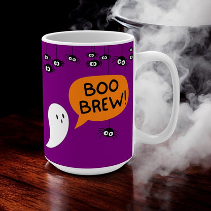 Halloween Boo Brew Mug 15oz Holiday Gift