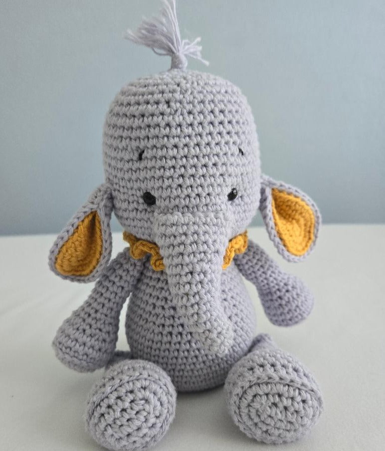 Handmade Crochet Elephant Plushie