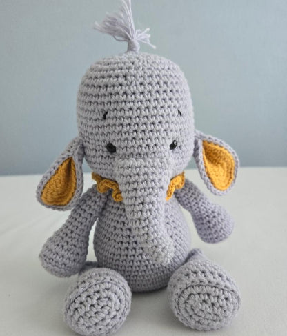 Handmade Crochet Elephant Plushie