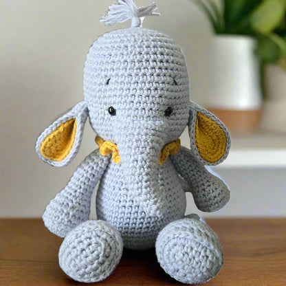 Handmade Crochet Elephant Plushie