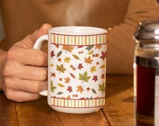 15 oz Fall Coffee Mug – Cozy Autumn Vibes Ceramic Mug