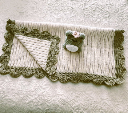 Handcrafted Crochet Baby Blanket - Heirloom Gift for Newborns