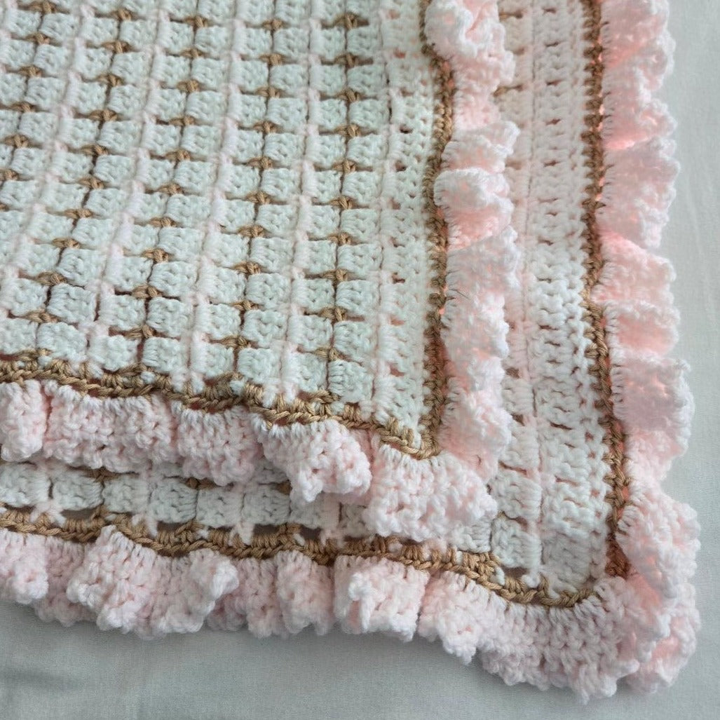 Beautiful Handmade Crochet Baby Blanket - Perfect Heirloom Gift for Babies