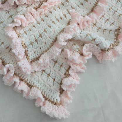 Beautiful Handmade Crochet Baby Blanket - Perfect Heirloom Gift for Babies