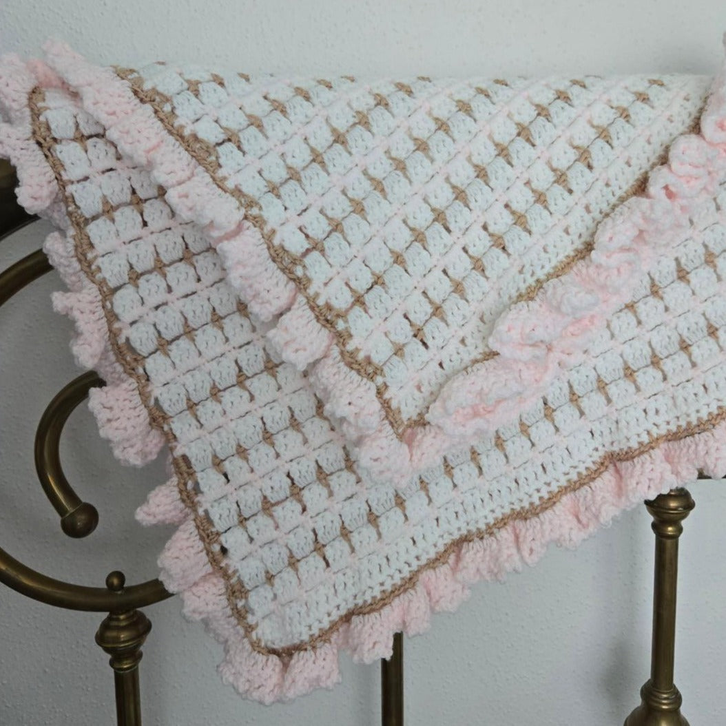 Beautiful Handmade Crochet Baby Blanket - Perfect Heirloom Gift for Babies