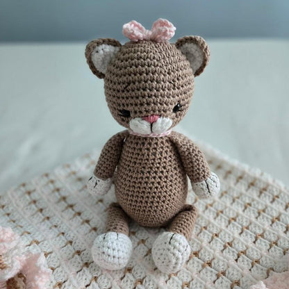 Handmade Crochet Amigurumi Plush Cat