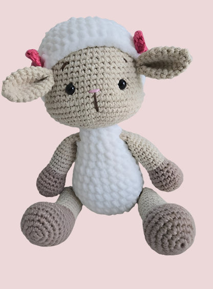 Handmade Crochet Lamb Plushie - Perfect Cuddly Gift