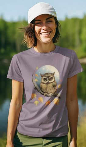 Owl Tree Tee - Autumn Vibes Unisex Jersey Short Sleeve