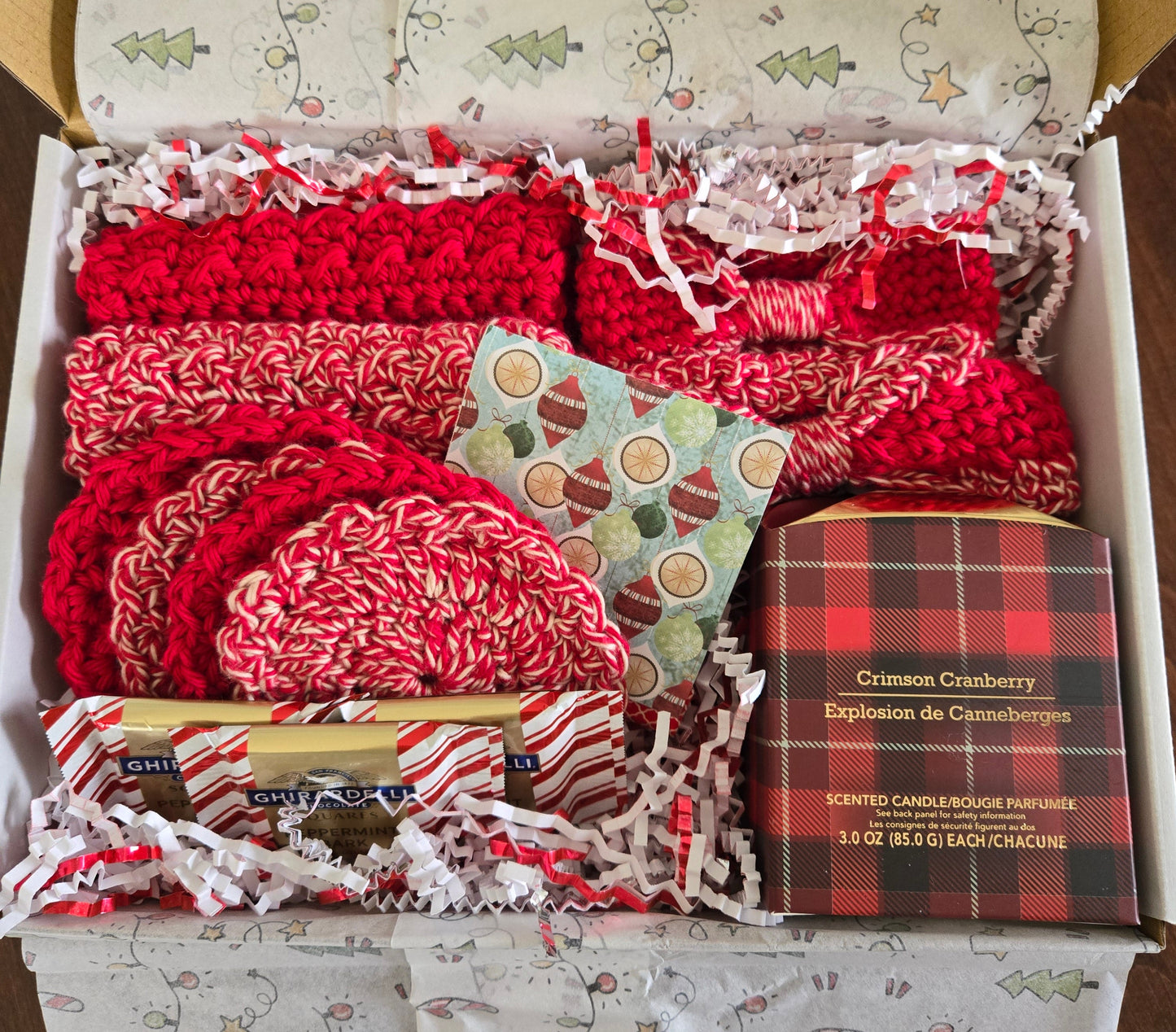 Candy Cane Holiday Spa Gift Set – Handmade Cozy Winter Self-Care