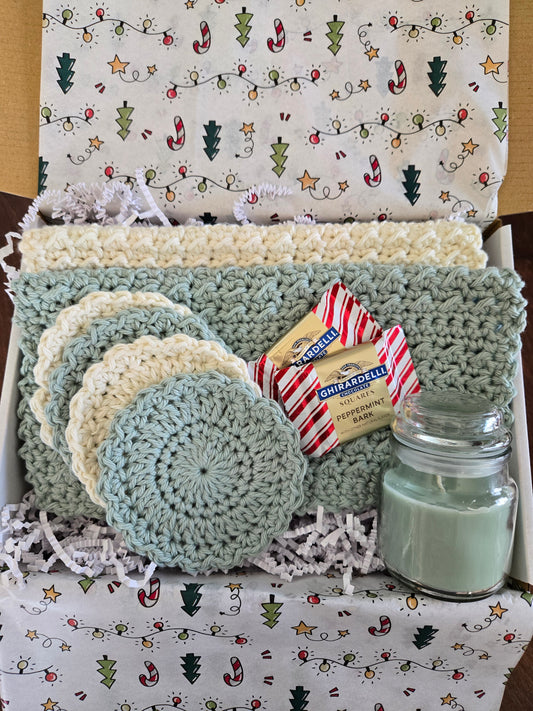 Cozy Green & Cream Mini Spa Gift – Perfect Winter Self-Care