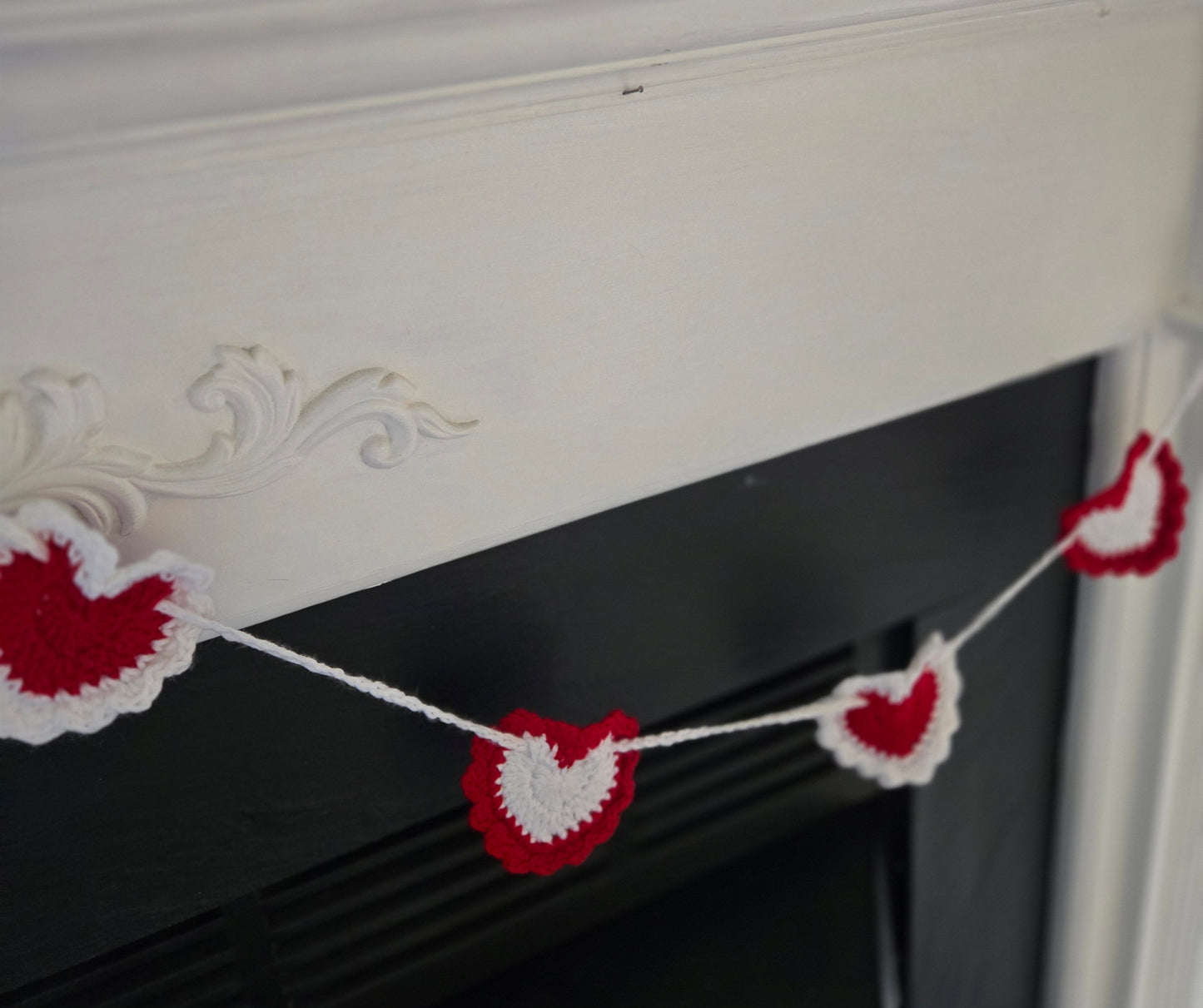 Crochet Heart Garland