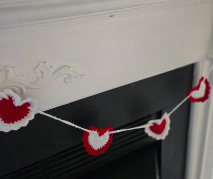 Crochet Heart Garland